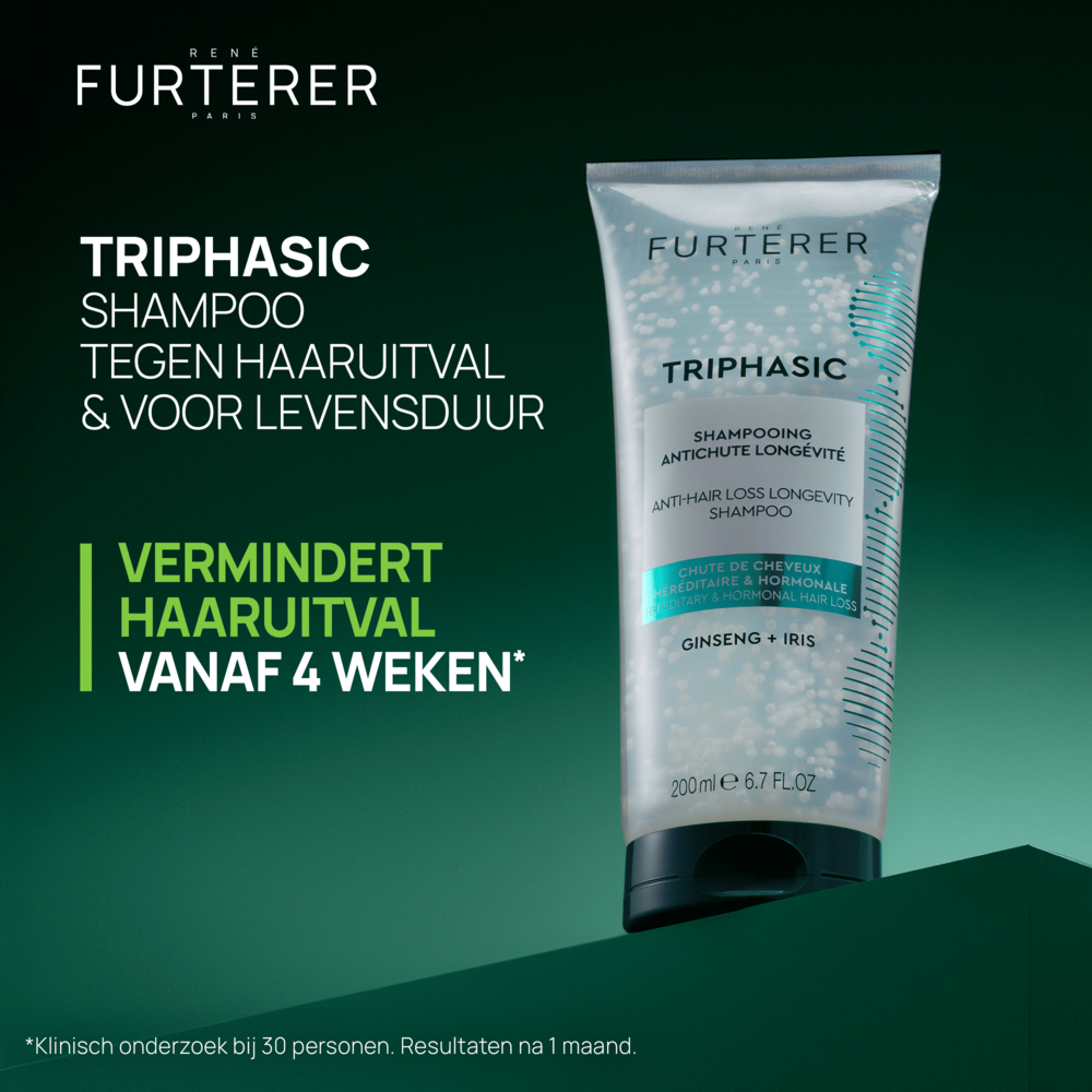 René Furterer Triphasic Anti-haaruitval Shampoo voor Levensduur, Erfelijke & hormonale haaruitval 50ml