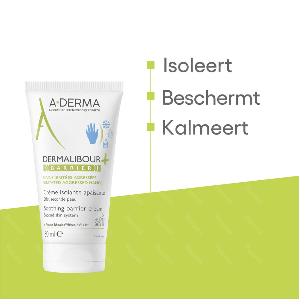 A-Derma Dermalibour + Barrier Isolerende Handcrème 50ml