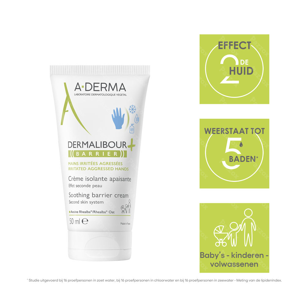 A-Derma Dermalibour + Barrier Isolerende Handcrème 50ml