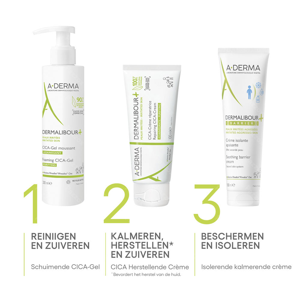 A-Derma Dermalibour + Barrier Isolerende Crème 100ml