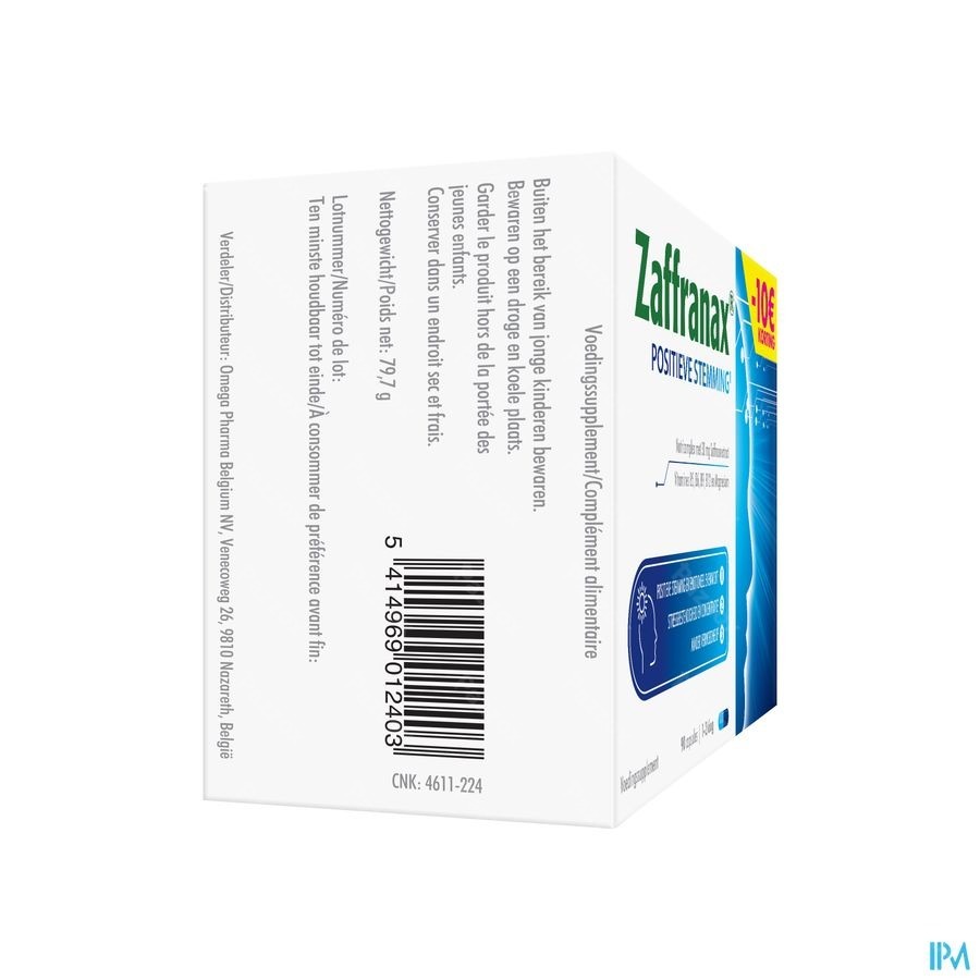 Zaffranax Positieve Stemming 90 Capsules Promo -€10