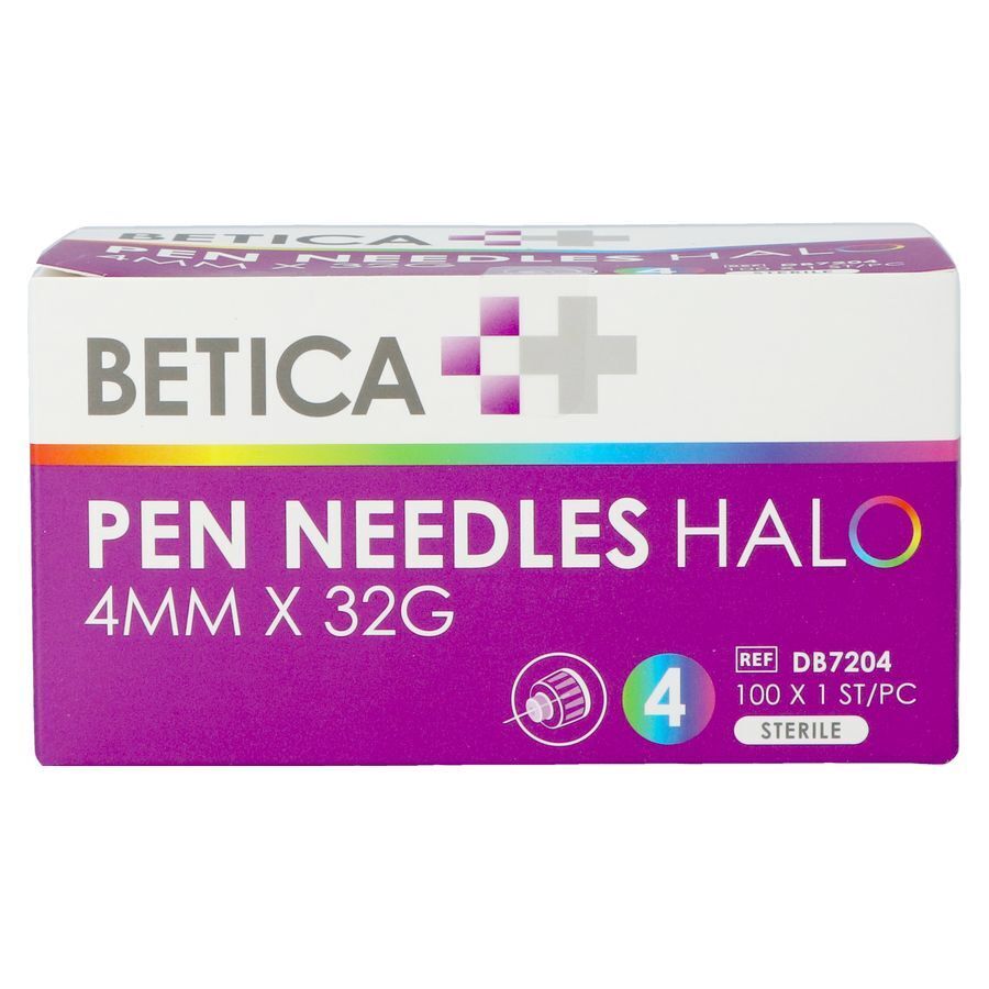 Betica Pen Needles Halo 4mmx32g 100 afbeelding