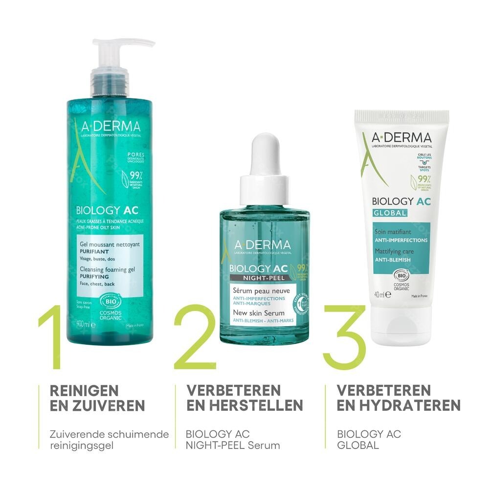 A-Derma Biology Ac Night Peel Serum 30ml