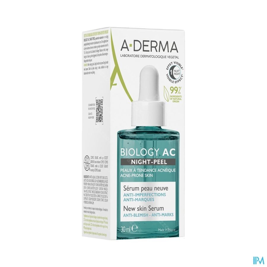 A-Derma Biology Ac Night Peel Serum 30ml