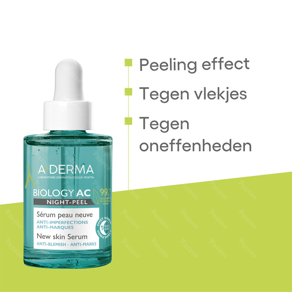 A-Derma Biology Ac Night Peel Serum 30ml
