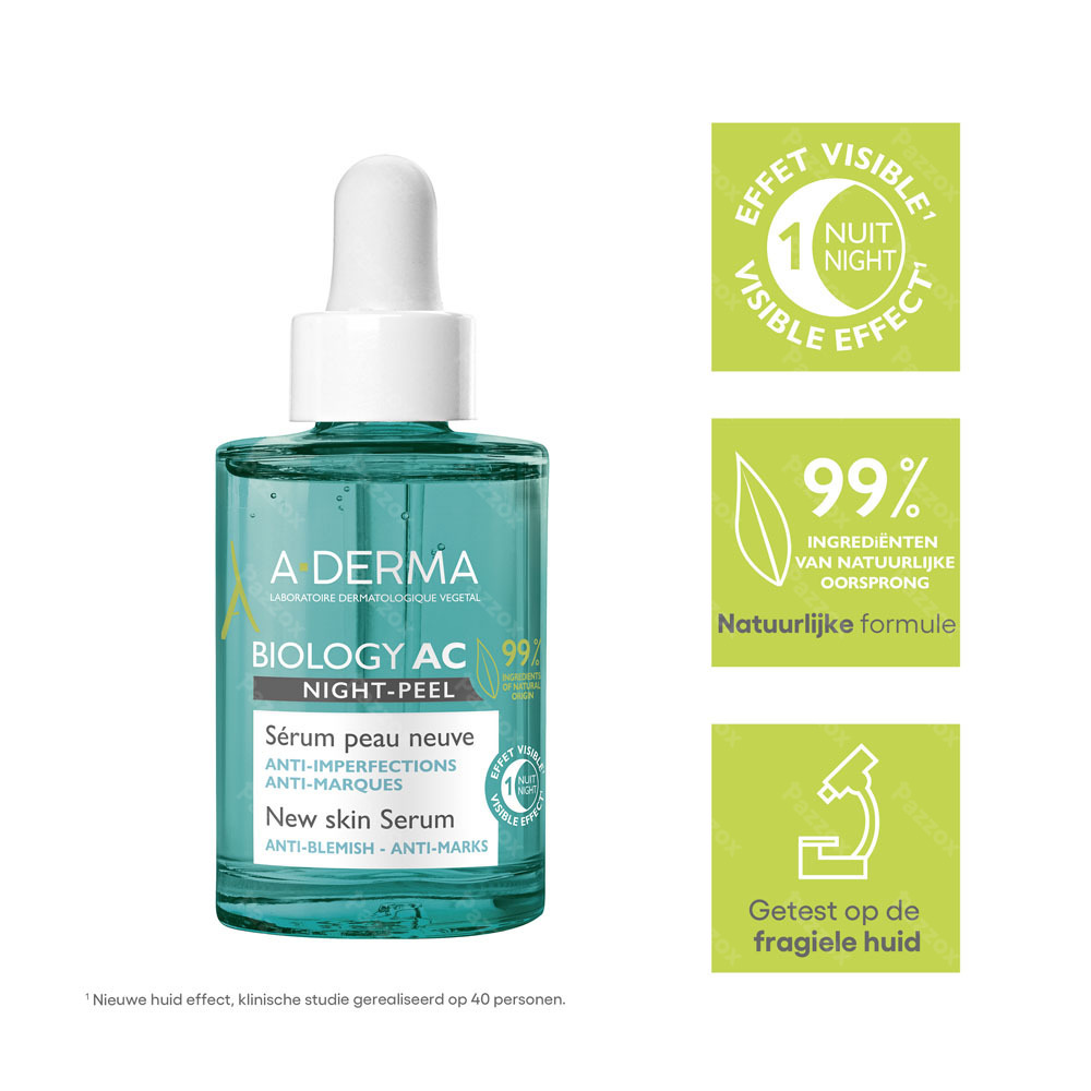A-Derma Biology Ac Night Peel Serum 30ml