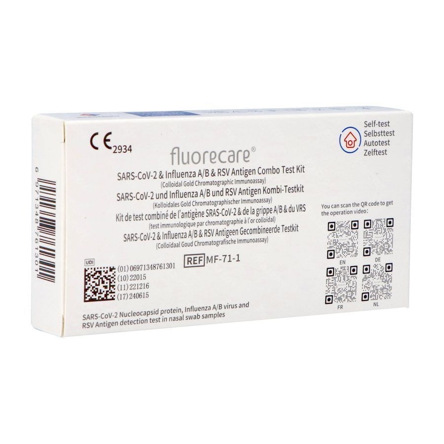 Fluorecare Combi Cov-influen A/b-rsv Zelftest Osms