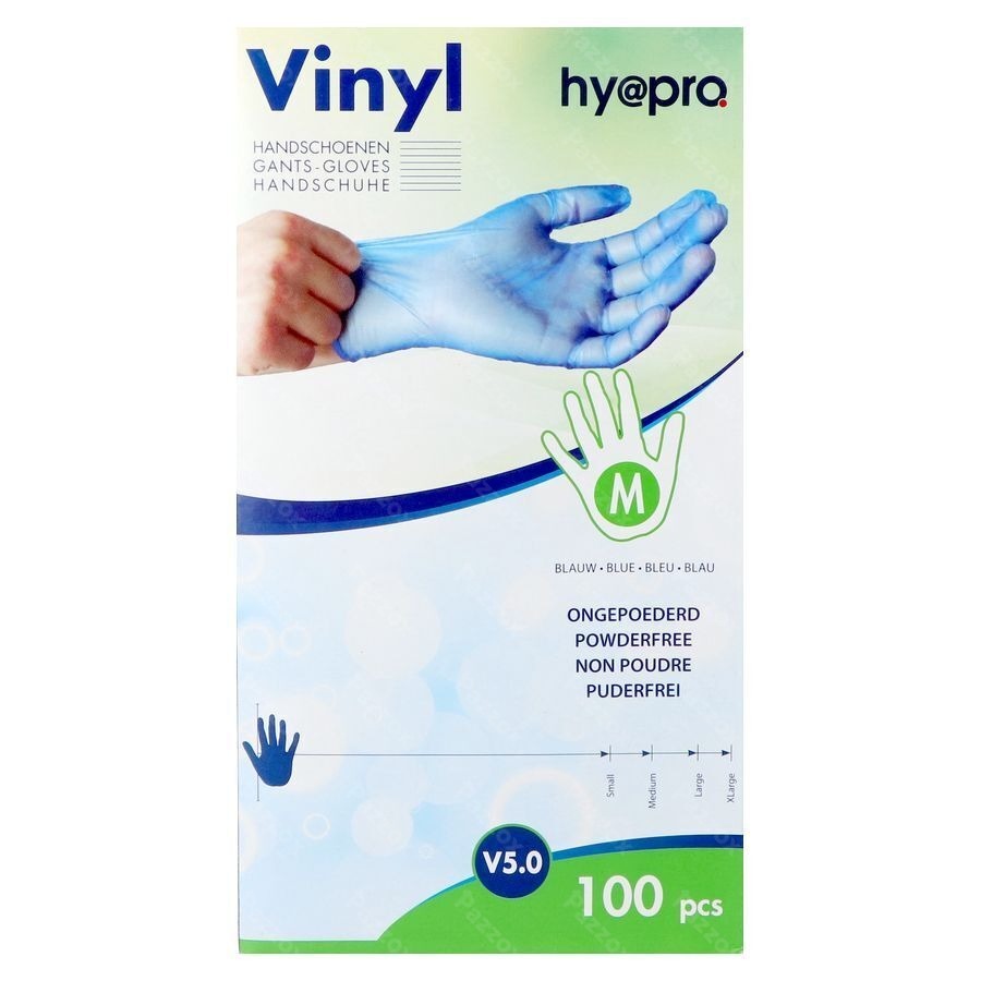 Pharmex Handschoenen Blauw Vinyl M Poedervrij 100