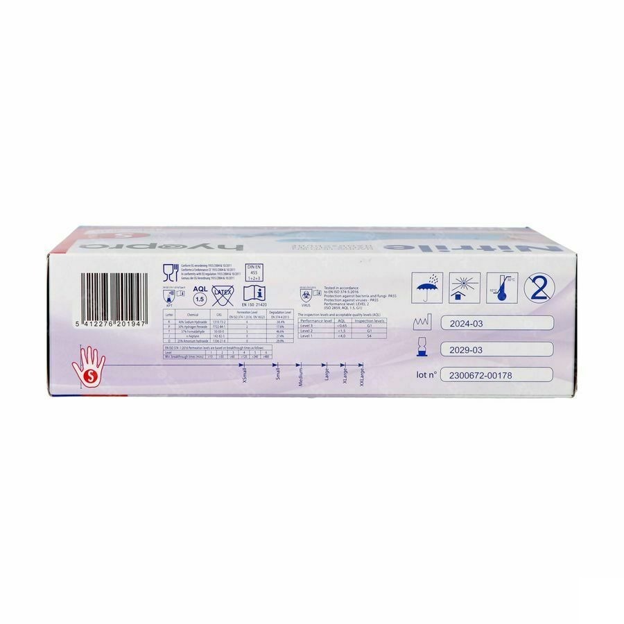 Pharmex Handschoenen Blauw Nitril S Poedervrij 100