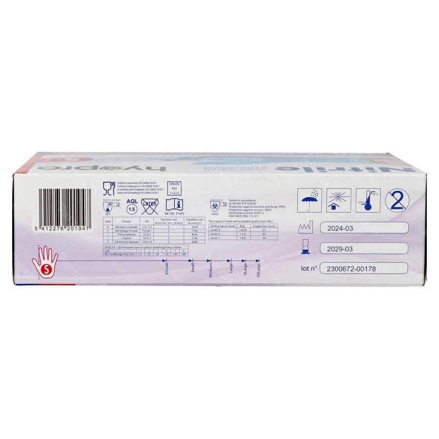 Pharmex Handschoenen Blauw Nitril S Poedervrij 100