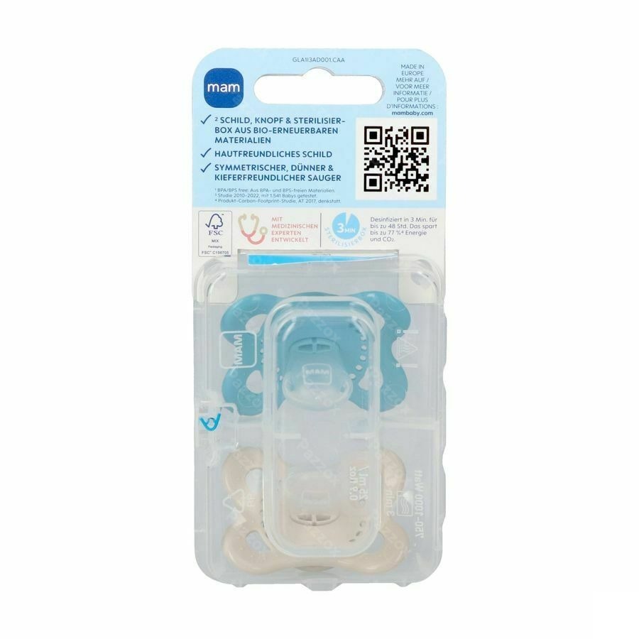 Mam Fopspeen Original Pure Siliconen 0-6m Jongen 2