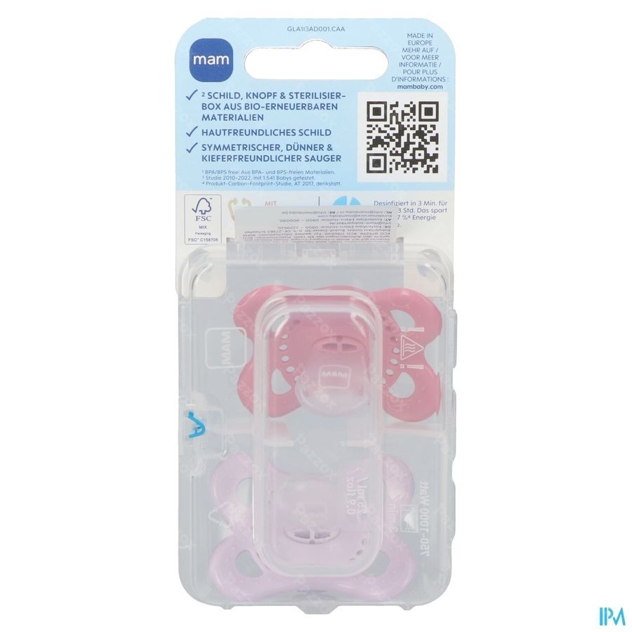 Mam Fopspeen Original Pure Siliconen 0-6m Meisje