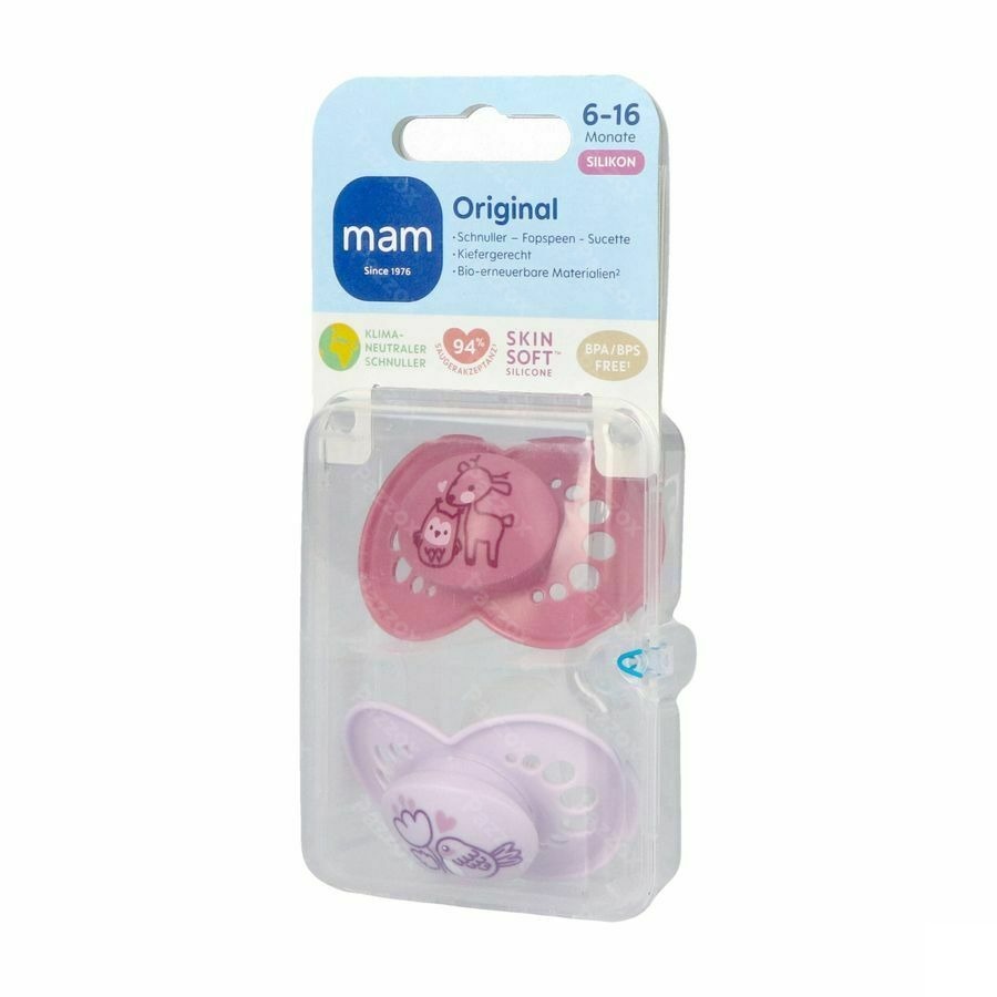 Mam Fopspeen Original Pure Siliconen 6-16m Meisje