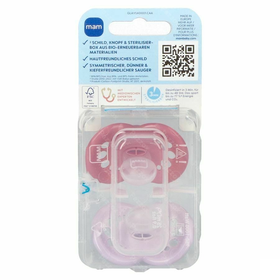 Mam Fopspeen Original Pure Siliconen 6-16m Meisje