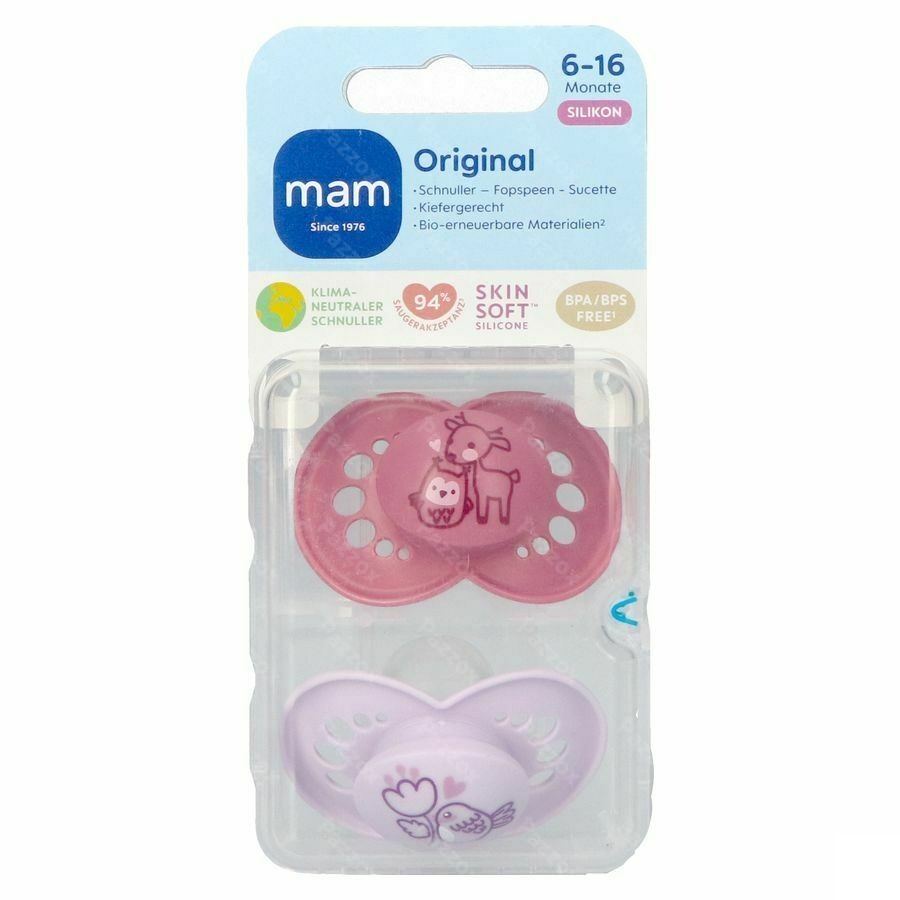 Mam Fopspeen Original Pure Siliconen 6-16m Meisje