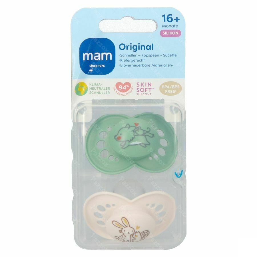 Mam Fopspeen Original Pure Siliconen 16m+ Unisex