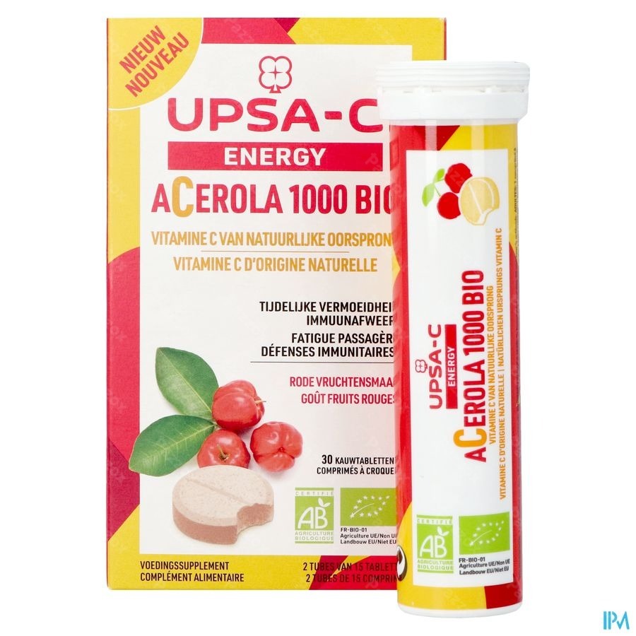 Upsa-C Energy Acerola 1000mg 30 Kauwtabletten