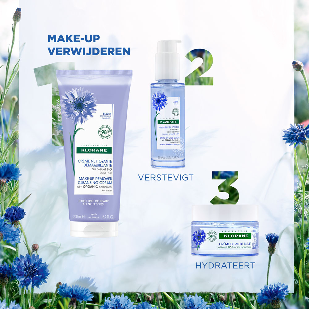 Klorane Gezicht Make-up Remover Korenbloembio 200ml