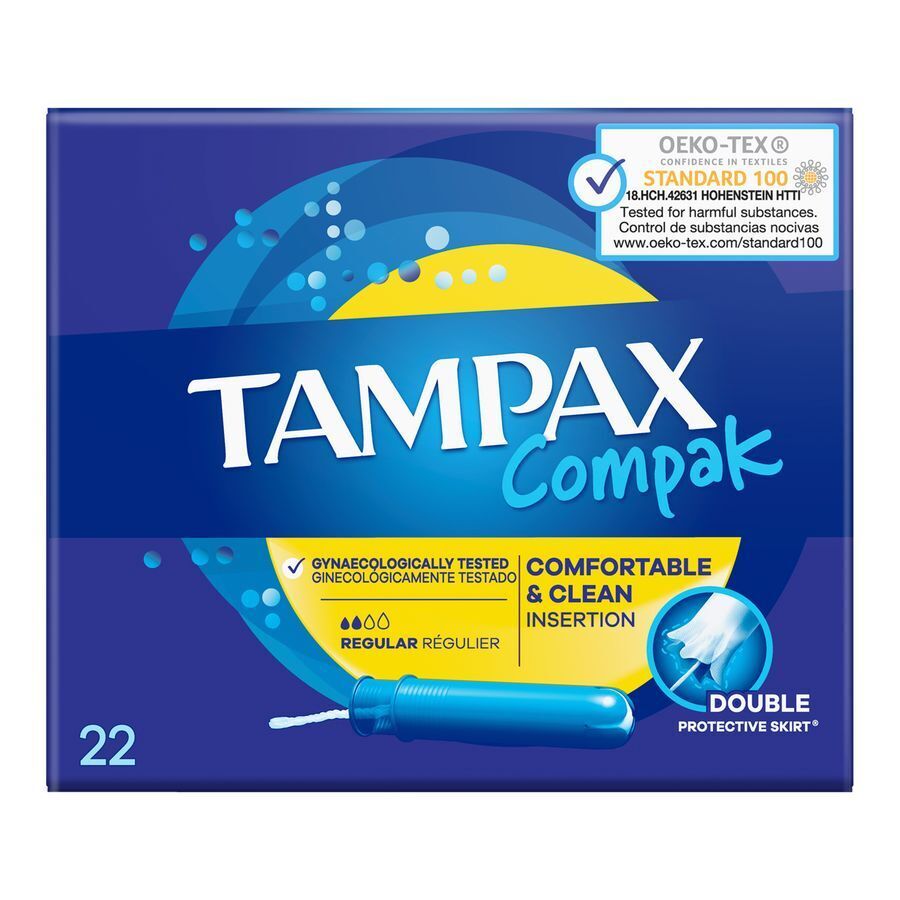 12x Tampax Tampons Compak Regular 22 stuks