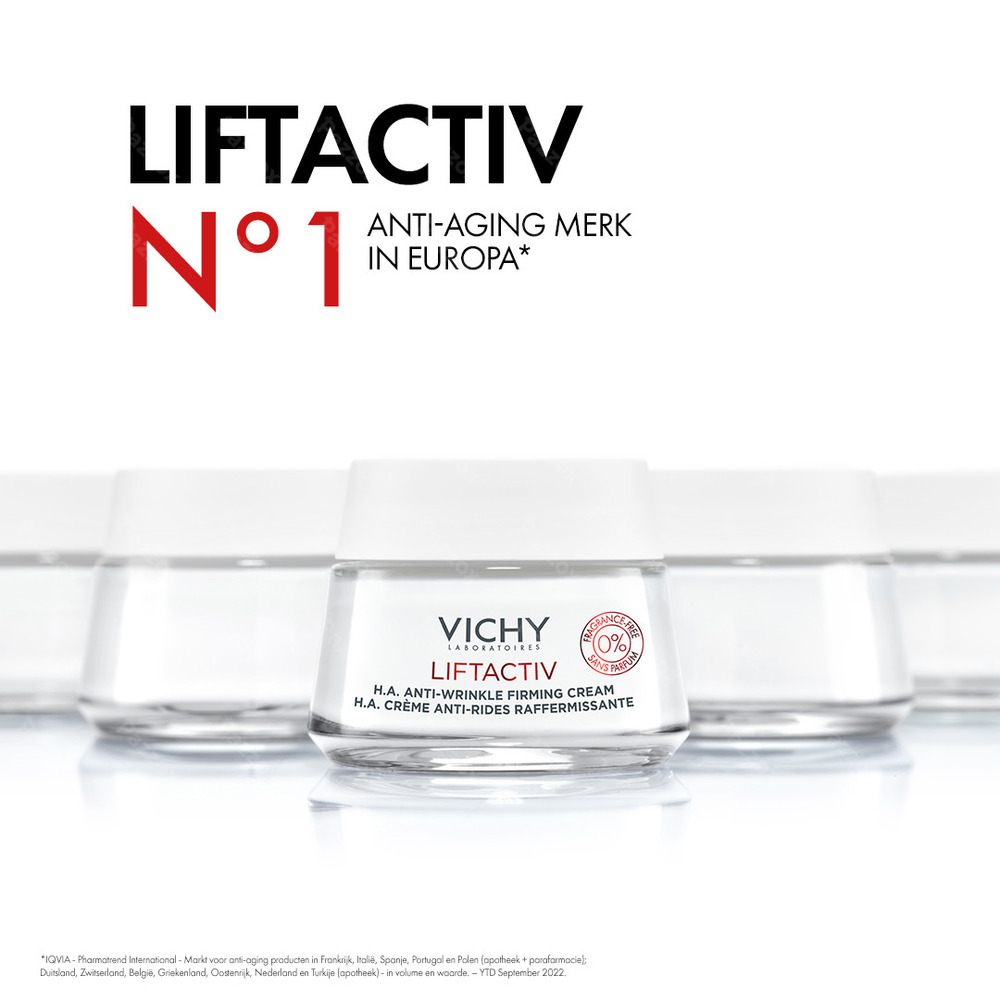 Vichy Liftactiv H.A. Anti-Rimpel Verstevigende Dagcrème Zonder Parfum 50ml