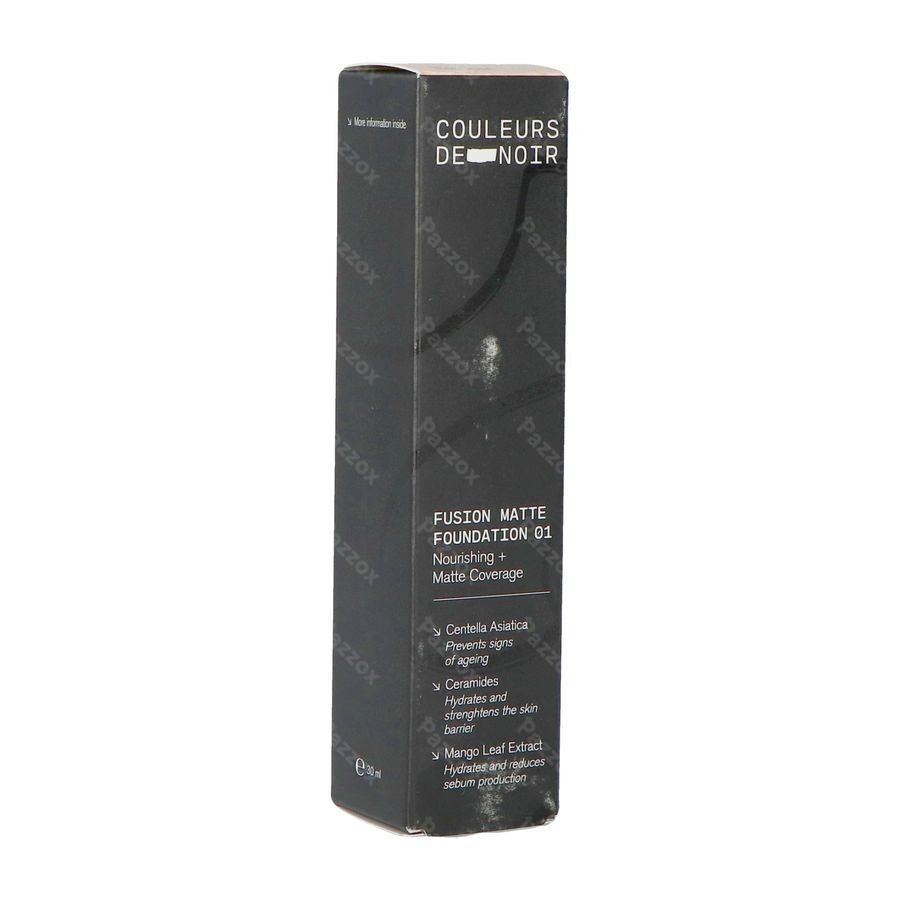 Les Couleurs De Noir Fusion Matte Foundation 01 Cool Rosé 30ml