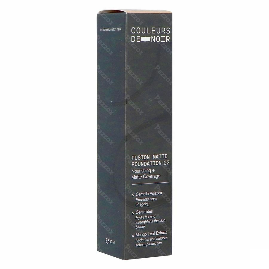 Les Couleurs De Noir Fusion Matte Foundation 02 Cool Neutral 30ml