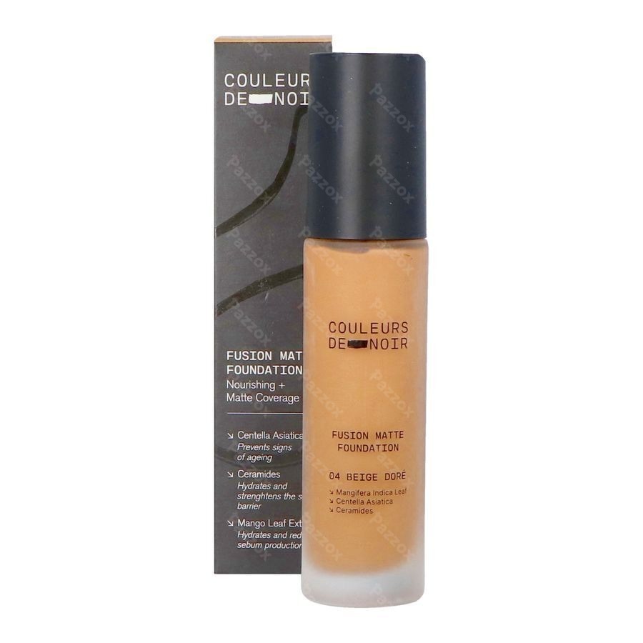 Les Couleurs De Noir Fusion Matte Foundation 04 Beige Doré 30ml