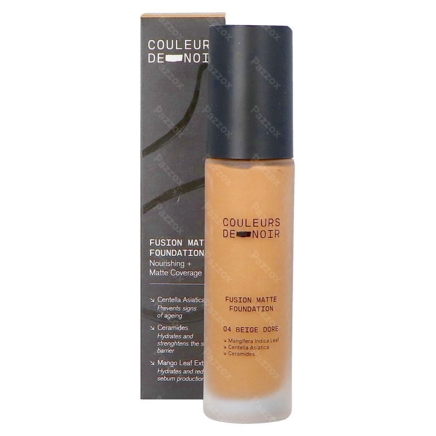 Les Couleurs De Noir Fusion Matte Foundation 04 Beige Doré 30ml