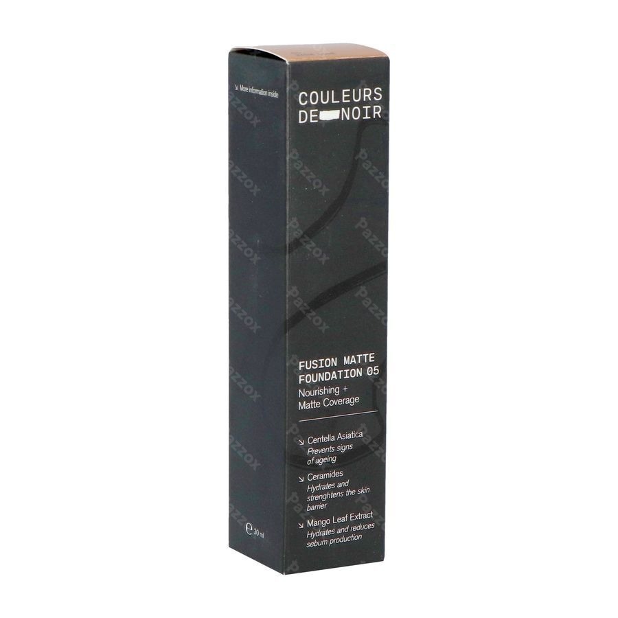 Les Couleurs De Noir Fusion Matte Foundation 05 Warm Doré 30ml