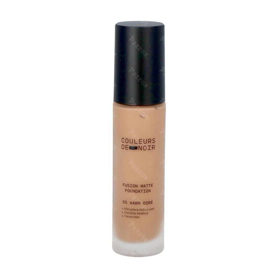 Les Couleurs De Noir Fusion Matte Foundation 05 Warm Doré 30ml