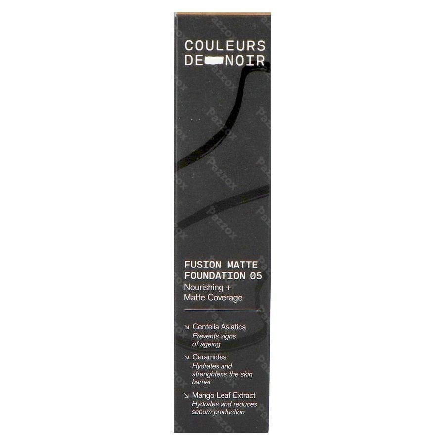 Les Couleurs De Noir Fusion Matte Foundation 05 Warm Doré 30ml