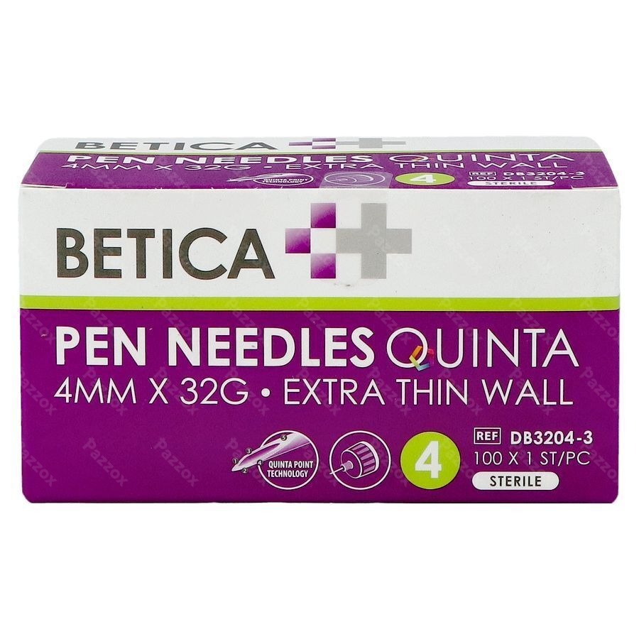 Betica Pen Needles Quinta 4mmx32g 100