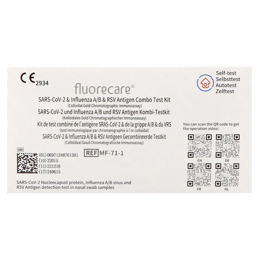 Fluorecare Combi Rsv/flu/covid Zelftest 1 Magis
