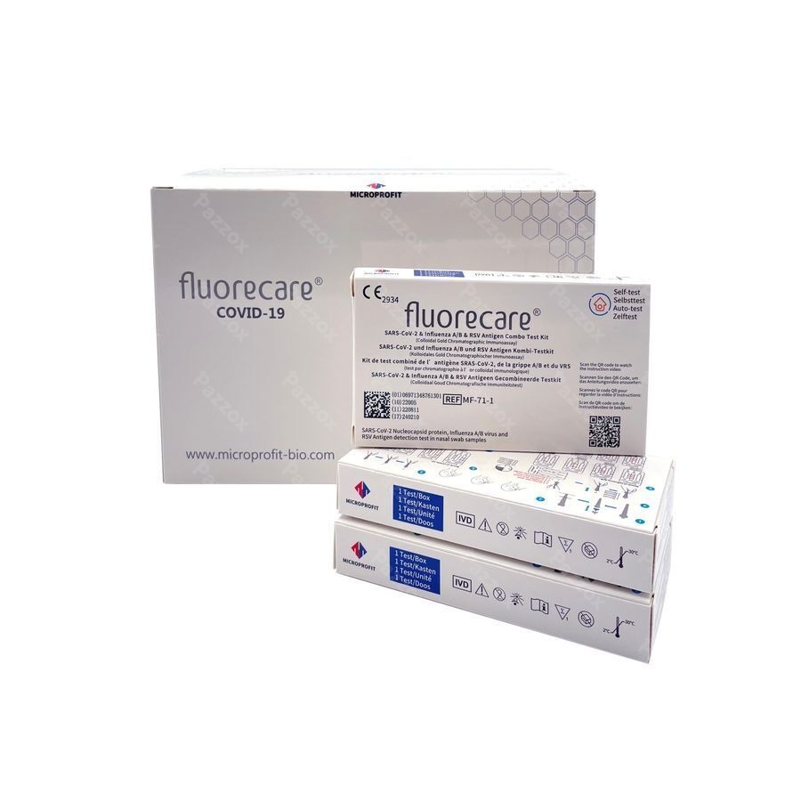 Fluorecare Combi RSV/Flu/Covid 20 Zelftesten
