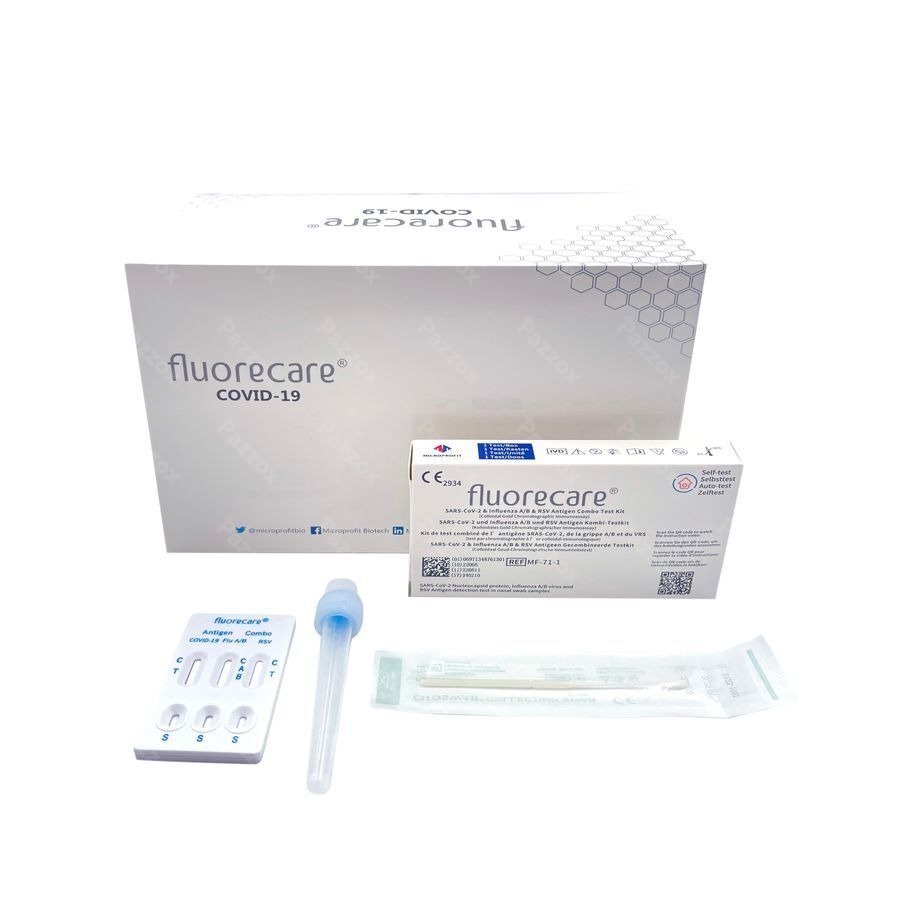 Fluorecare Combi RSV/Flu/Covid 20 Zelftesten