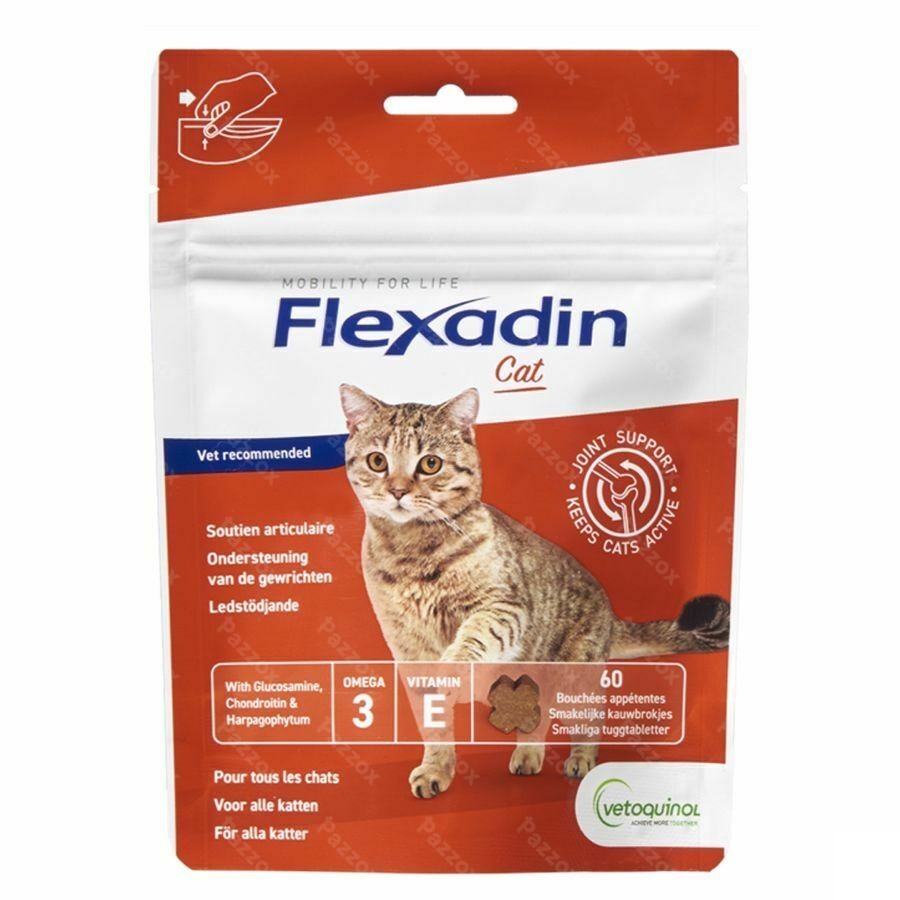 Flexadin Cat 60 Kauwbrokjes