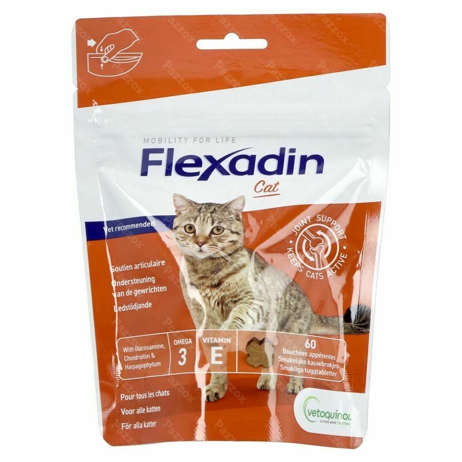 Flexadin Cat 60 Kauwbrokjes