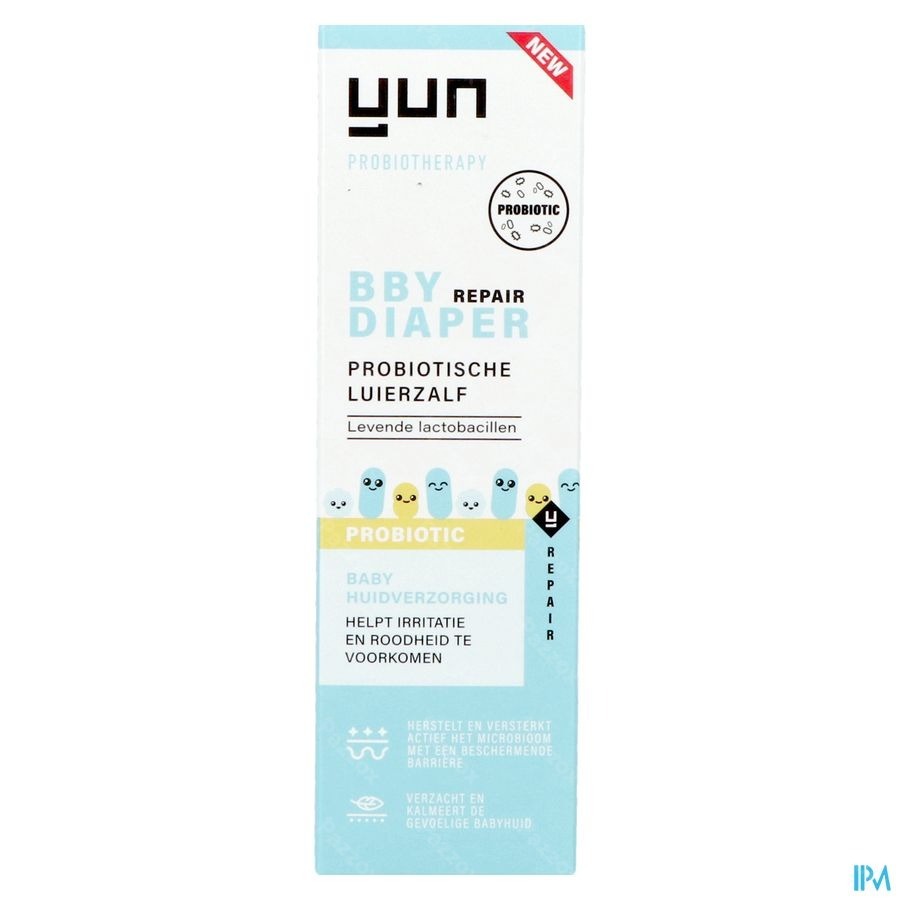 Yun Bby Probiotic Herstellende Luierzalf Zonder Parfum 75ml