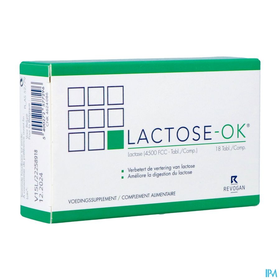 Revogan LactoseOK 18 Tabletten kopen Pazzox, online apotheek