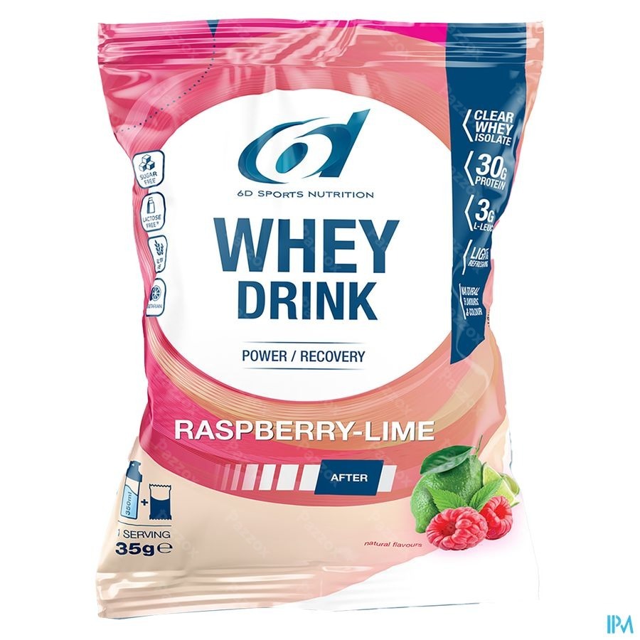 6D Whey Drink Raspberry & Lime Poeder 8x35g