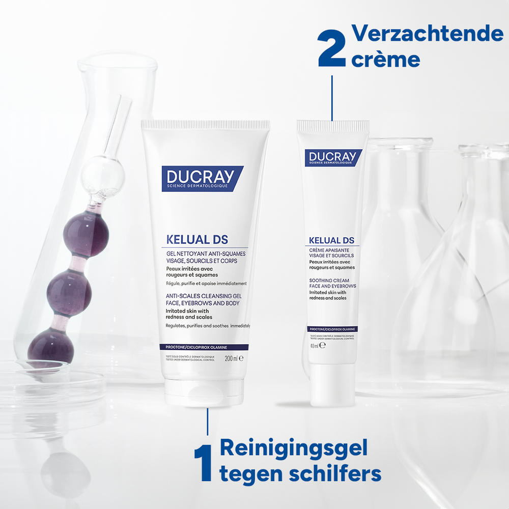 Ducray Kelual DS Crème Geirriteerde huid met roodheid en schilfers 40 ml