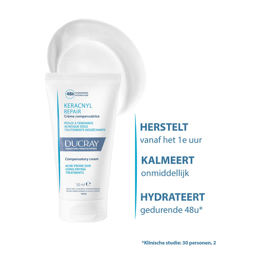 Ducray Keracnyl Repair Compenserende Crème 50ml