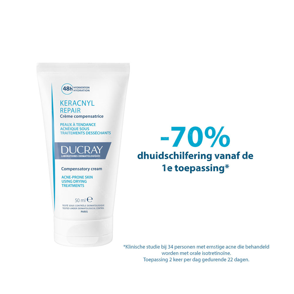 Ducray Keracnyl Repair Compenserende Crème 50ml
