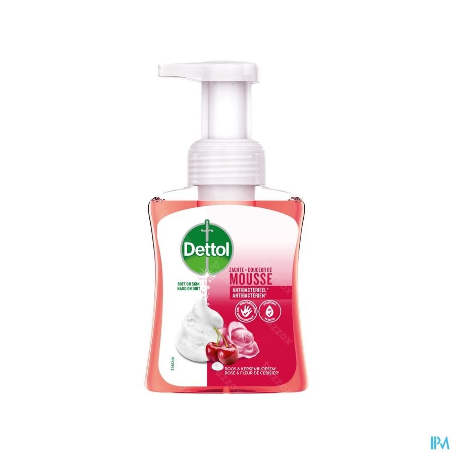 Dettol Zachte Mousse Roos&Kersenbloem 250ml