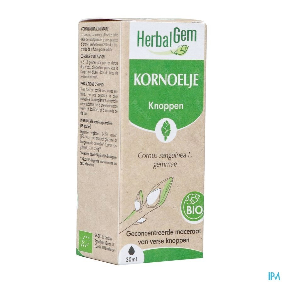 Herbalgem Kornoelje Bio 30ml
