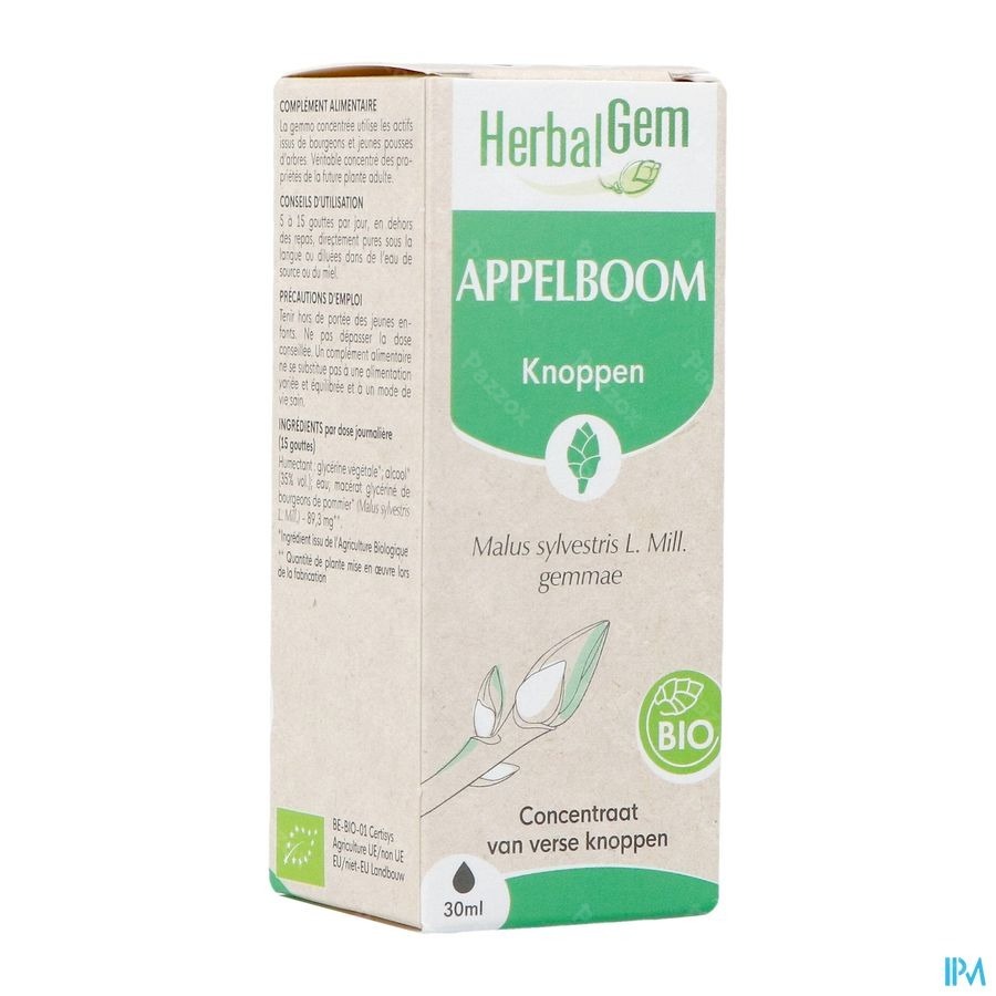 Herbalgem Appelboom Bio 30ml