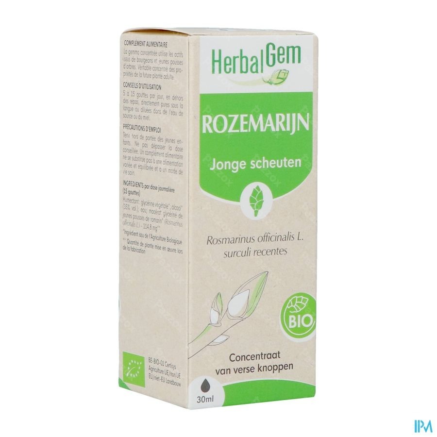 Herbalgem Rozemarijn Bio 30ml