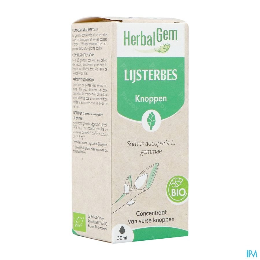 Herbalgem Lijsterbes Bio 30ml