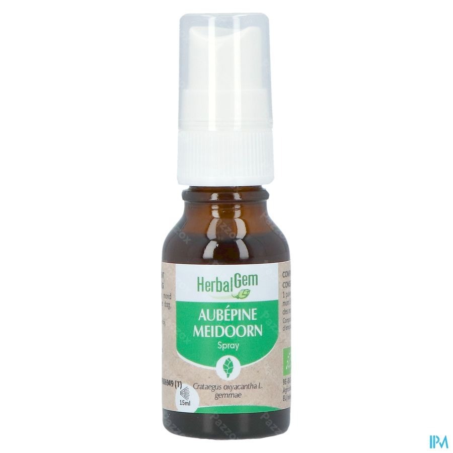 Herbalgem Meidoorn Bio Spray 15ml