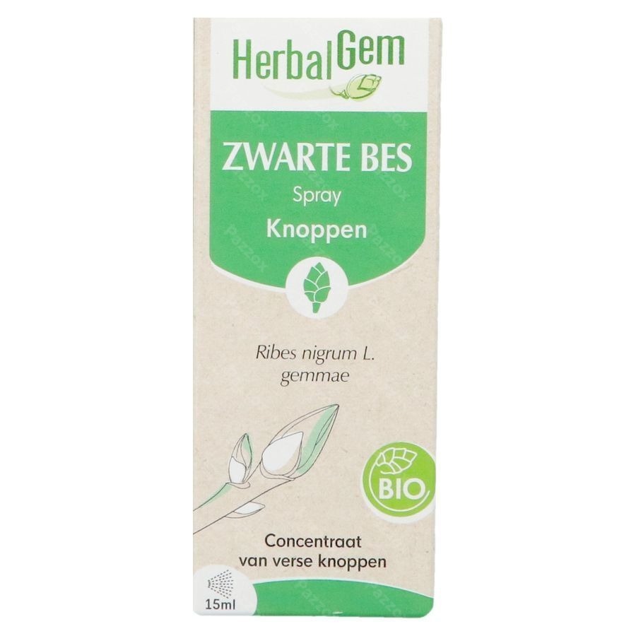 Herbalgem Zwarte Bes Bio Spray 15ml